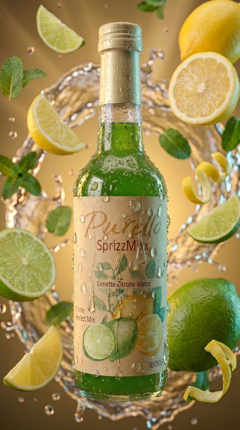 PURELLO SprizzMixx Limette-Zitrone-Minze Flasche