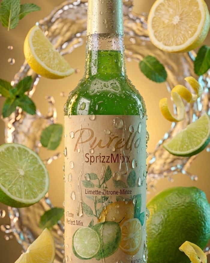 PURELLO SprizzMixx Limette-Zitrone-Minze Flasche